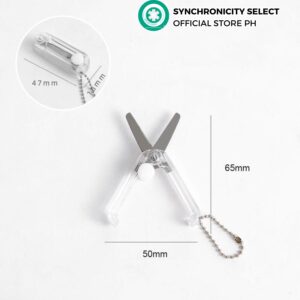 PocketCut50 Mini foldable Scissors Keychain Portable Scissors Sewing Scissor Office School Mini Cutting Supplies Portable