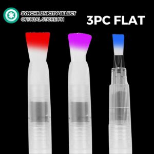 PWB100 Refillable Paintbrush Portable Brush Pointed and Flat Design with water compartment for Watercolor Painting Arts and Crafts