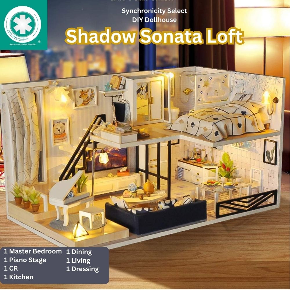 Miniature Dollhouse Series 3 | Promo Price | Miniature Dollhouse Interior Design DIY Kit Furniture House Collectibles with Dust Cover Doll House and Free Glue Batteries Fast Shipping Local PH