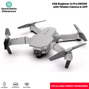 E88 Drone | E88 Pro Beginner Drone Promo Price E88 for all ages with Camera Phone Connection APP Local Shipping (Single Camera 480P Please Manage Expectations)