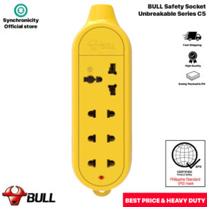 Rewireable Extension Socket C5 4 Outlets Bull Unbreakable Series 2500w 10A Heavy Duty Plug Extension Cord C5 10L4 Fast Shipping [BULL BRAND]