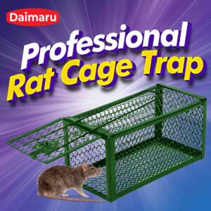 Daimaru Professional Rat Trap Cage - Effective Mouse Trap and Rat Cage Control Durable, Safe, Easy Use Portable, Quality Materials, No Poison or Chemicals, Reusable, Attractive Design, Affordable Rodent Cage Solution for Home and Business