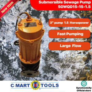 Submersible Sewage Water Pump  0.75Kw 1.5HP For Dirty Water Cmart