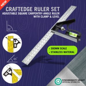 0-300mm Carpenter's Combin Ruler