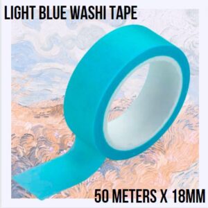 S50-WASHI Set (4x 50 Meter Value Pack) Japanese Paper DIY Planner Masking Tape Adhesive Tapes Stickers Decorative Stationery Tapes | Washi Tape (Pack of 4) (50 meter length x 18mm width)