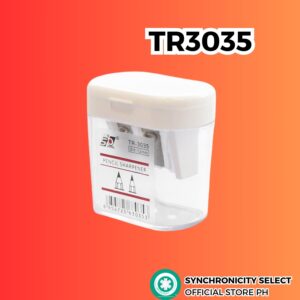 TR3000 Pencil Sharpener Minimalists Design 2 Hole Pencil Sharpener with wood shaving compartment for school project arts and craft