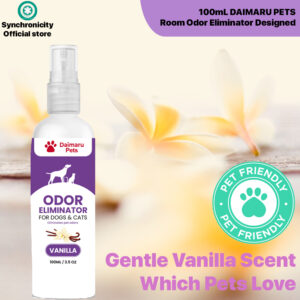 DAIMARU PET ODOR ELIMINATOR for Strong Odor, for Pee on Carpet, Furniture, Tile, Condo, or Wood | Orange or Vanilla 100mL
