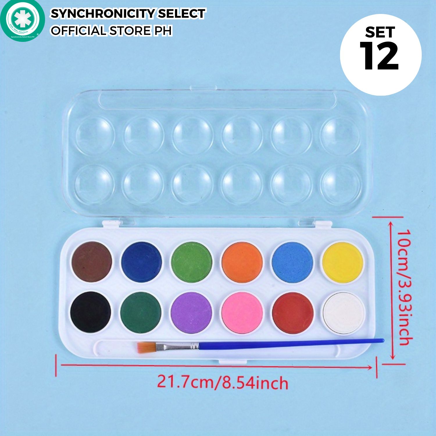 Baroque100 Set Solid Watercolor Paint 12/36/48 Color | Free paint pallete promo | Art Professional Portable Hand-Painted Children's Gouache Painting Supplies Beginner Tool Set