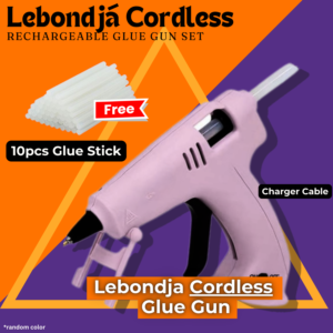 Lebondja Cordless Hot Melt Glue Gun Set | 2000mAh USB | Wireless Glue Gun - Lithium Rechargeable Long Lasting Battery, 60s Fast Heating Portable Lightweight Mini Hot Melt Crafting with Copper Nozzle for Crafts and Repairs【Best Value for Money Deal】