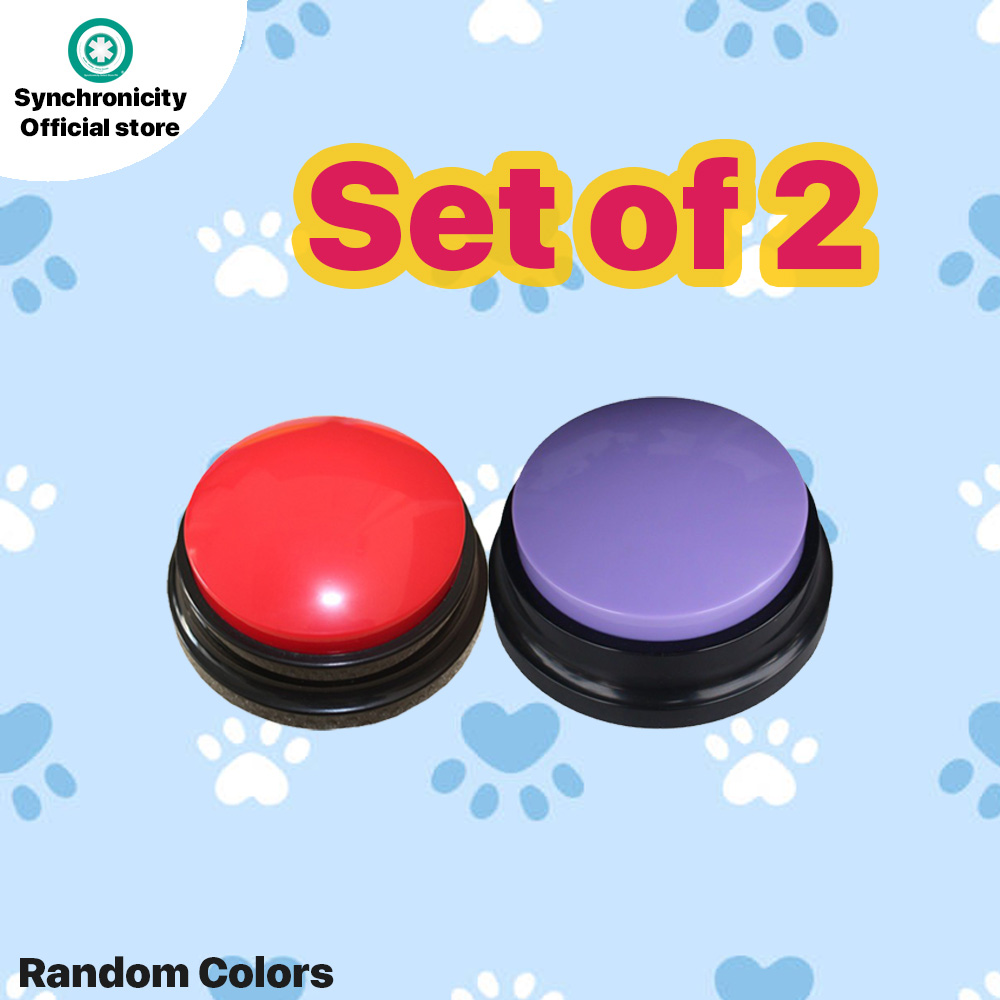 PB01 Pet Talking Button Set Pet Buttons for Communication Talking Buttons for Dogs, Dog Pet Buttons Speech Training Set | Dog Communication Buttons | Pre-Recorded Words