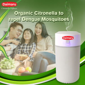 Daimaru Citronella Diffuser | Bug Repeller with Organic Ingredients | Hypoallergenic | USB Type