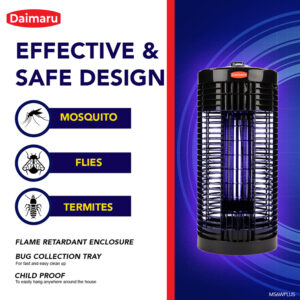 DAIMARU Electric Insect Killer | Mosquito Killer Lamp | Bug Zapper | Anti-Dengue Mosquito Termite Fruit Flies | Large 360 degrees | Indoor Outdoor | MS6WROUND MS6WSMALL MS6WPLUS BT10W AWIK15W All Weather | Fast Shipping Heavy Duty
