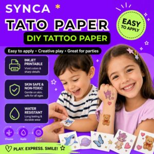 Inkjet waterslide Tattoo paper