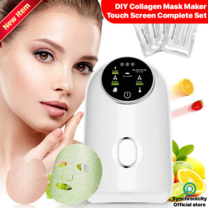 Synchronicity F100 DIY Facial Mask Machine - Complete Set - Beginner to Professional - Touch Screen Collagen Mask Machine - Automatic Intelligent Facial Mask Maker - Fruit and Organic Facial Mask Options - Beauty, Facial, Spa, Skin Care and more