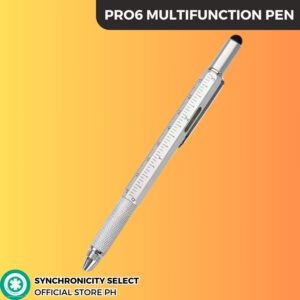 PRO6 Multifunction Pen 6 different Functions Stylus Ruler Leveler Screwdriver Ballpen Portable Emergency all in one tool