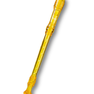 Flute Clear Plastic Design Musical Instrument with free cleaner for Kids Students Music Adults Non-Toxic