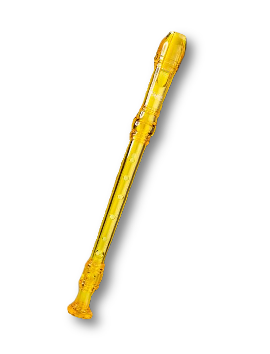 Flute Clear Plastic Design Musical Instrument with free cleaner for Kids Students Music Adults Non-Toxic