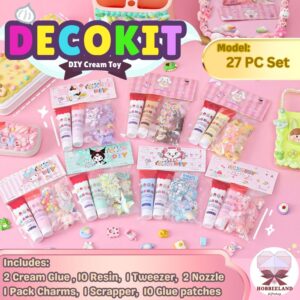 DIY cream glue and accessory ,27pcs