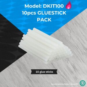 Glue Gun + 10 Glue Sticks Set - 20W | DKIT100 Set | Electric Heating, Portable Hot Melt Gun DKIT Set