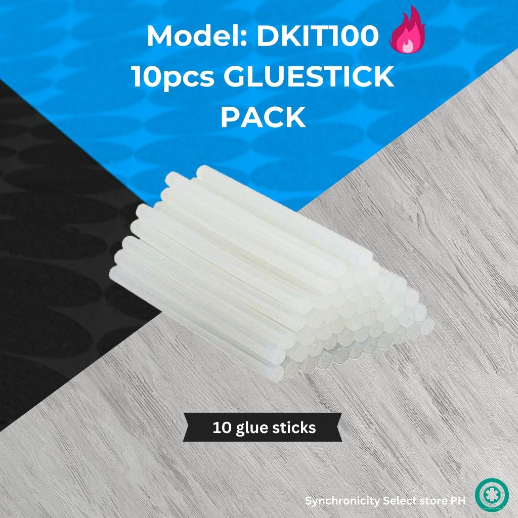 Glue Gun + 10 Glue Sticks Set - 20W | DKIT100 Set | Electric Heating, Portable Hot Melt Gun DKIT Set
