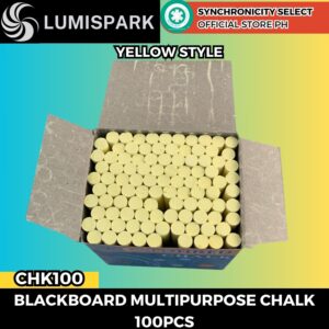 CHK100 Multipurpose Blackboard Chalk 100pcs Multicolored Dustless Chalk Easy to Erase Non-toxic for School projects Arts and Craft