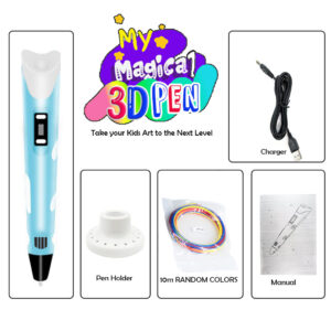 My Magical 3D Pen Creative Art Educational Toy USB Powered 3D Printing Pen 3D Art with Nontoxic PLA Filament Refills