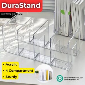 Closed Desktop bookshelf,acrylic,3grids
