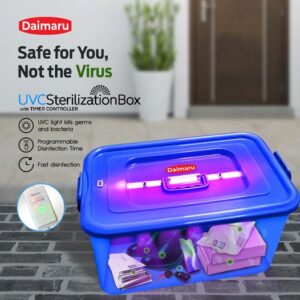 DAIMARU UV STERILIZATION BOX | UVC Box | with Timer Control Disinfection Box | 220NM SANITAZION BOX | Daimaru UVC Disinfection Box | Germicidal Box | Perfect for Hospital School Home Family Use | Multipurpose Disinfection Box | Max 2 Pcs Per Order