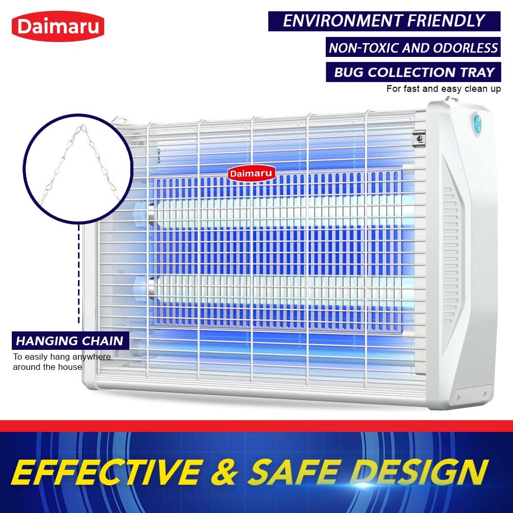 Daimaru Insect Killer 2X10W Watts Home Office Pest Control Anti Mosquito Fly Damo Damo Termite UV Insect Killer Insecutor Bug Zapper Pest Control Safe UV Daimaru Professional Insect Killer BT2X10W Fast Shipping High Quality