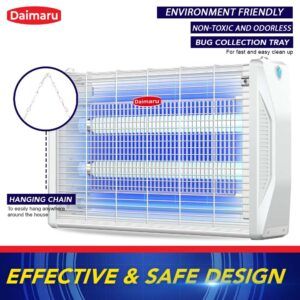 DAIMARU PLUS Series - 2X6WPLUS 2X10WPLUS 2X15WPLUS- Open Top Panoramic Insect Killer - Electric Bug Zapper Station to Eliminate Mosquitoes, Flies, Termites, Ngats, Gamu-Gamo and more (2024 New Release)