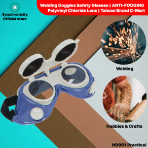 Welding Goggles Safety Glasses | ANTI-FOGGING | Polyvinyl Chloride Lens | Taiwan Brand C-Mart